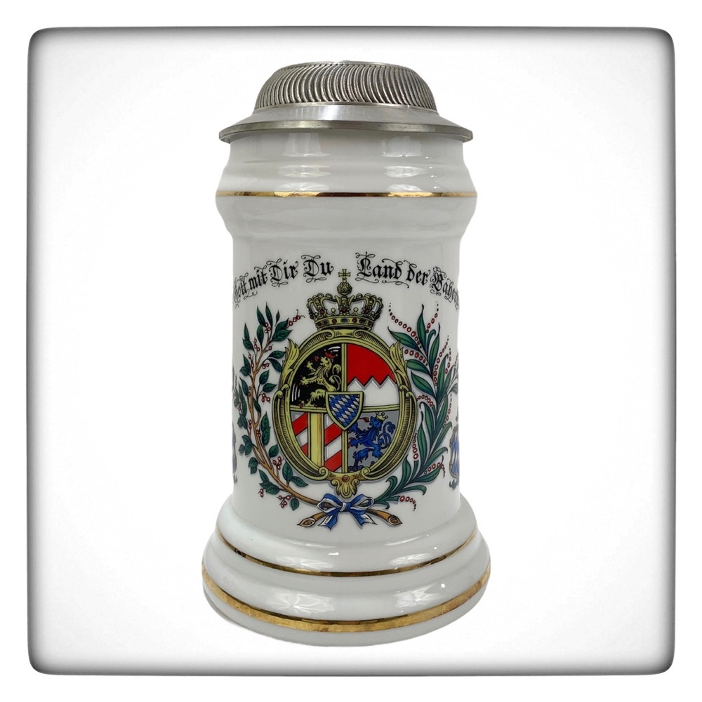 Vintage Domex German Stein 1960’s Pewter Lid Rare Collectible